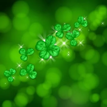 St. Patrick day card Stock Illustration