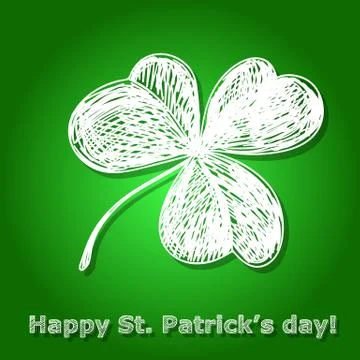 St. Patrick day card Stock Illustration
