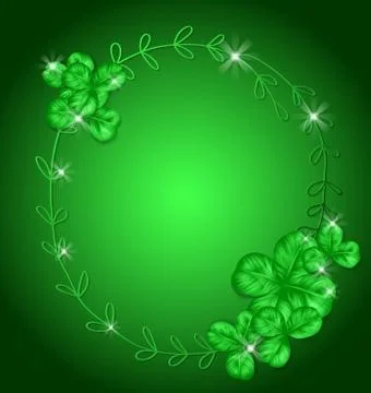 St. Patrick day card Stock Illustration