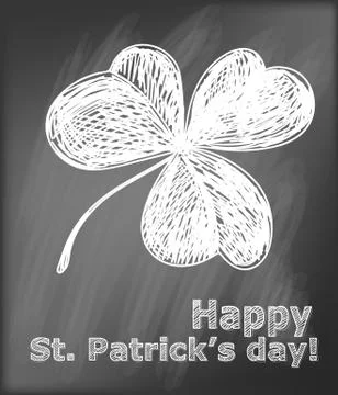 St. Patrick day card Stock Illustration
