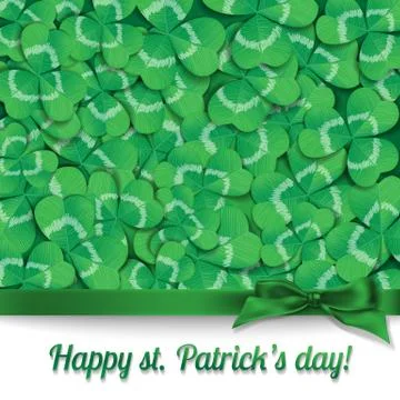St. Patrick day card Stock Illustration