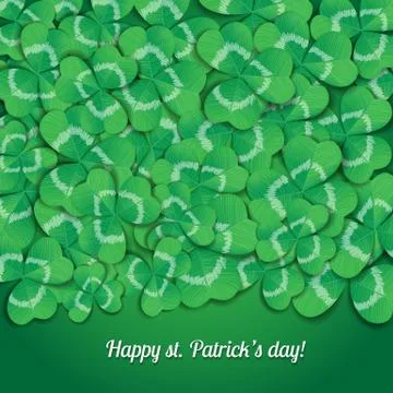 St. Patrick day card Stock Illustration
