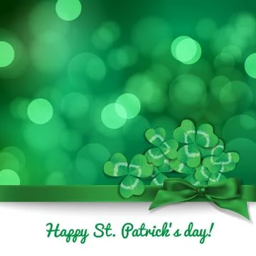 St. Patrick day card Stock Illustration