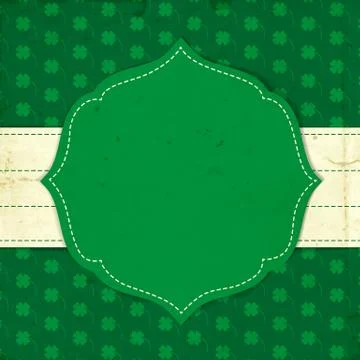 St. Patrick day card Stock Illustration