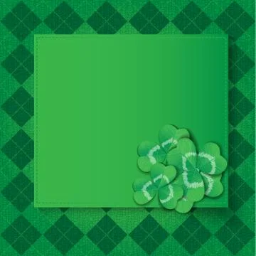 St. Patrick day card Stock Illustration