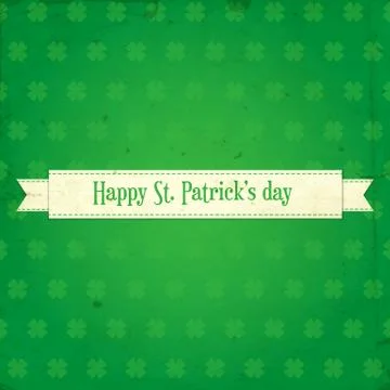St. Patrick day card Stock Illustration