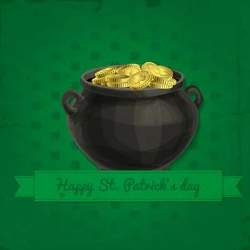 St. Patrick day card Stock Illustration