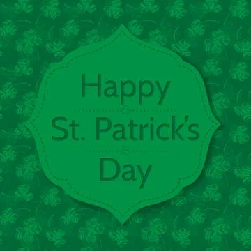 St. Patrick day card Stock Illustration
