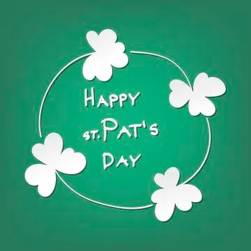 St. Patrick day card Stock Illustration