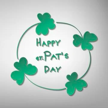 St. Patrick day card Stock Illustration
