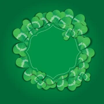 St. Patrick day card Stock Illustration
