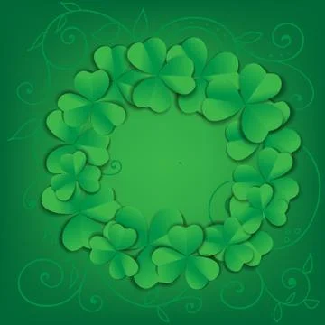 St. Patrick day card Stock Illustration