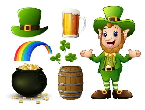 St Patrick Day elements collection Stock Illustration