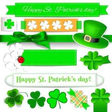 St. patrick day elements Stock Illustration