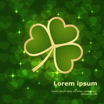 St Patrick Day frame Stock Illustration