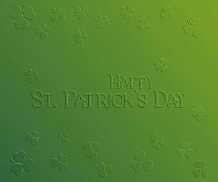 St. Patrick Day holiday card Stock Illustration