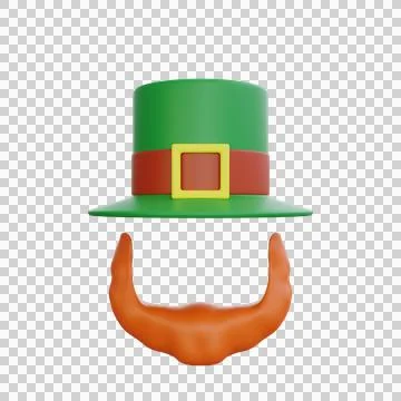 St patrick day mask mascot icon Stock Illustration