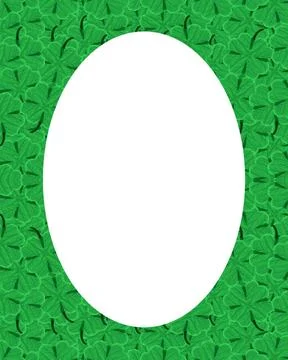 St Patrick Day Motif Circle Frame St patrick day motif circle background w... Stock Photos