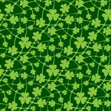 St. Patrick day seamless pattern Stock Illustration
