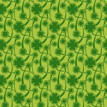 St. Patrick day seamless pattern Stock Illustration