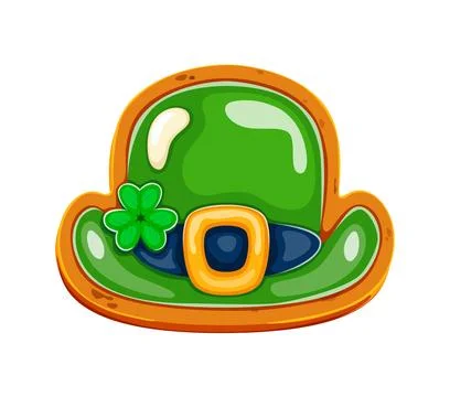St Patrick Day sweets, biscuit leprechaun hat Stock-Illustration