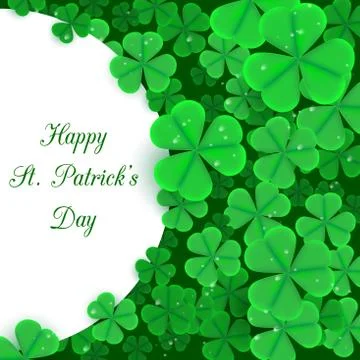 St. Patrick s day background, with place for your text. Illustrazione stock