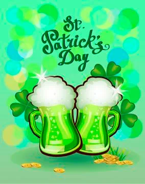 St. Patrick s Day greeting. Vector illustration. Stock Illustration