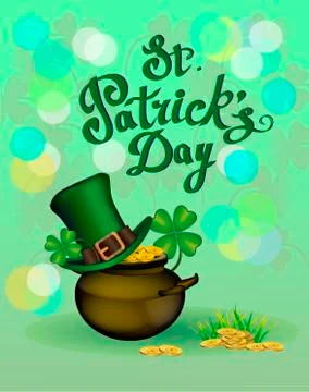 St. Patrick s Day greeting. Vector illustration. Stock Illustration