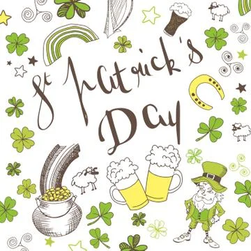 St patrick s day Stock Illustration