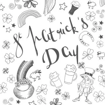 St patrick s day Stock Illustration