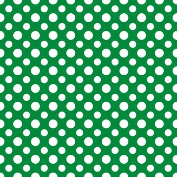 St. Patrick s day polka dot seamless pattern. Green white background. Saint P Stock Illustration