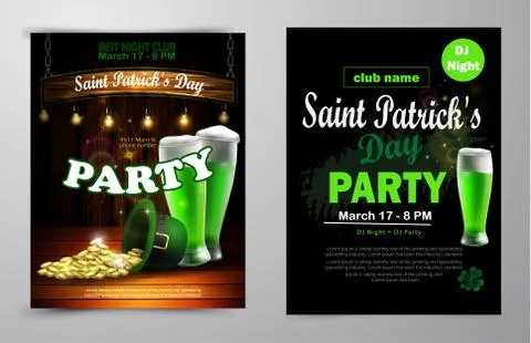 St. Patrick s Day poster. Vector illustration Stock-Illustration