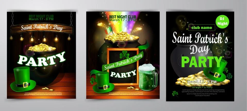 St. Patrick s Day poster. Vector illustration Illustrazione stock