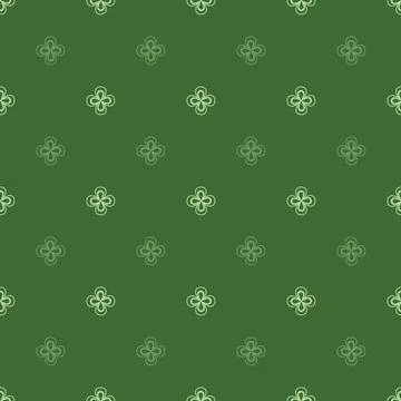 St. Patrick s Day seamless pattern. Clover leaves. Illustrazione stock