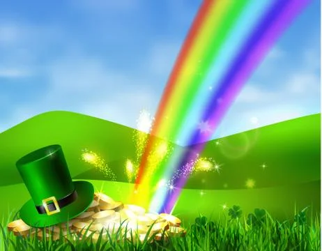 St. Patrick s Day symbol green hat Stock Illustration