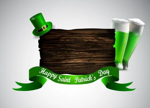 St. Patrick s Day symbol board Stock-Illustration
