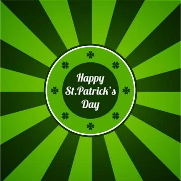 St. Patrick s Day Typographic a vector an illustration with strips. Stock Illustration