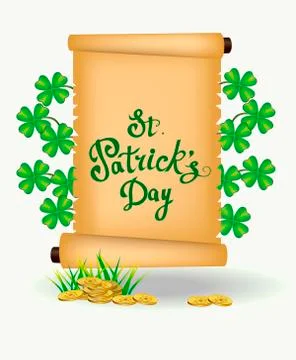 St. Patrick s Day - vector greeting card Stock Illustration