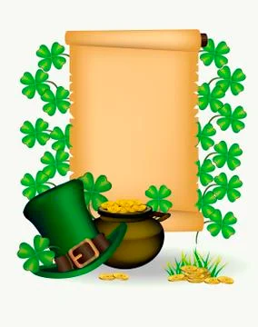 St. Patrick s Day - vector greeting card Stock Illustration