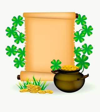 St. Patrick s Day - vector greeting card Stock Illustration