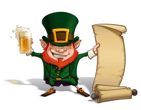 St. Patrick - Scrol Stock Illustration