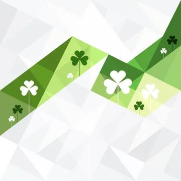 St. Patricks Abstract Background Stock Illustration