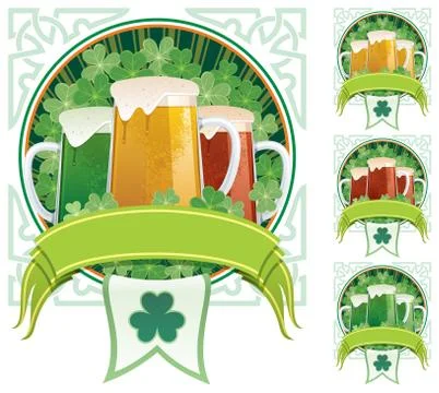 St. Patrick's Beer Stock Illustration