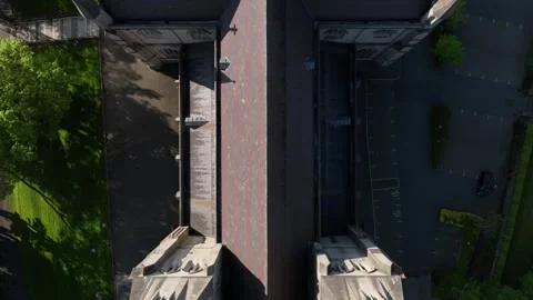 St. Patrick's Cathedral, County Armagh, Northern Ireland, May 2023. Drone Stock Footage 282445579
