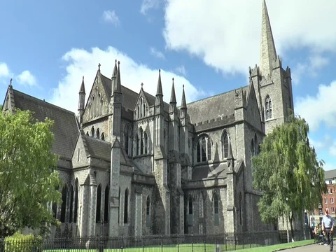 St Patricks Cathedral in Dublin 스톡 동영상 79599315