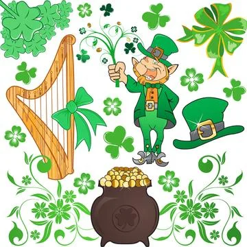 St. Patrick's Collect Stock Illustration