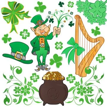 St. Patrick's Collect Stock Illustration