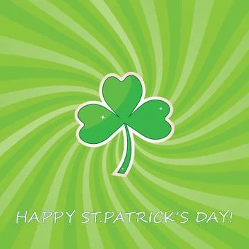 St. patrick's day abstract background. Stock Illustration
