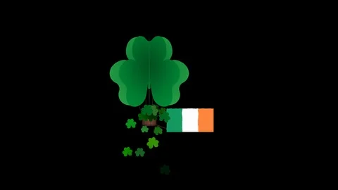St Patrick's day animation Stock Footage 101028992