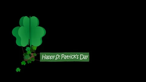 St Patrick's day animation Stock Footage 101029436
